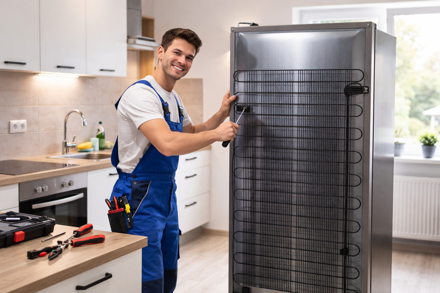 Buzdolabı arka panel kontrolü ve bakım işlemi